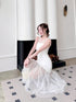 Round Neck Sleeveless Tulle Hem Dress